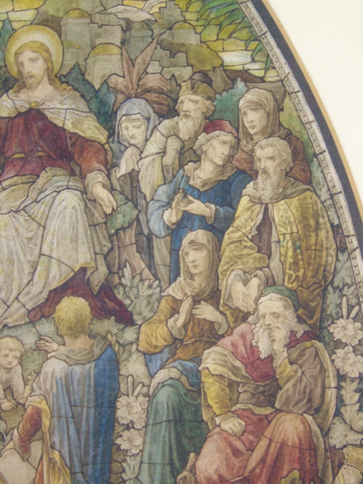 photo for sale Watercolour Study For Stained Glass Panel Heaton Butler And Bayne 19th Century