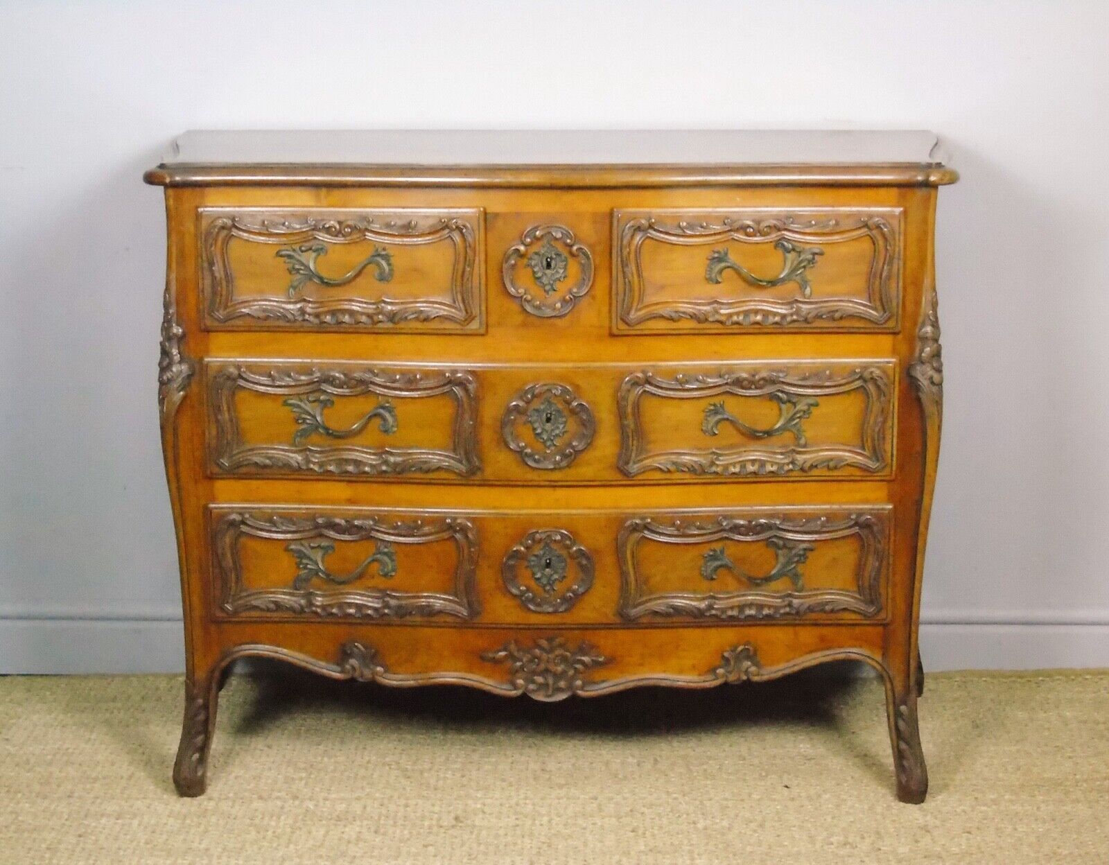Good Antique French Walnut Chest Of Drawers