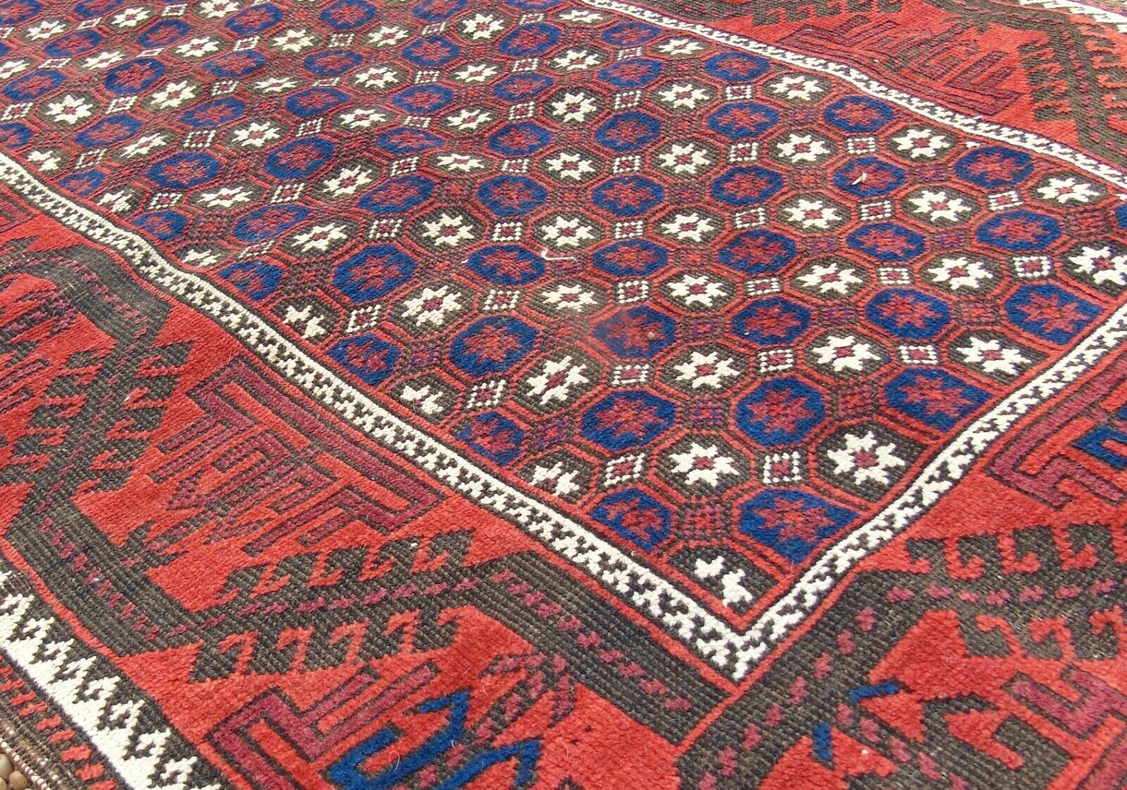 Antique Balouch Carpet Rug, 1900s photo 575.0