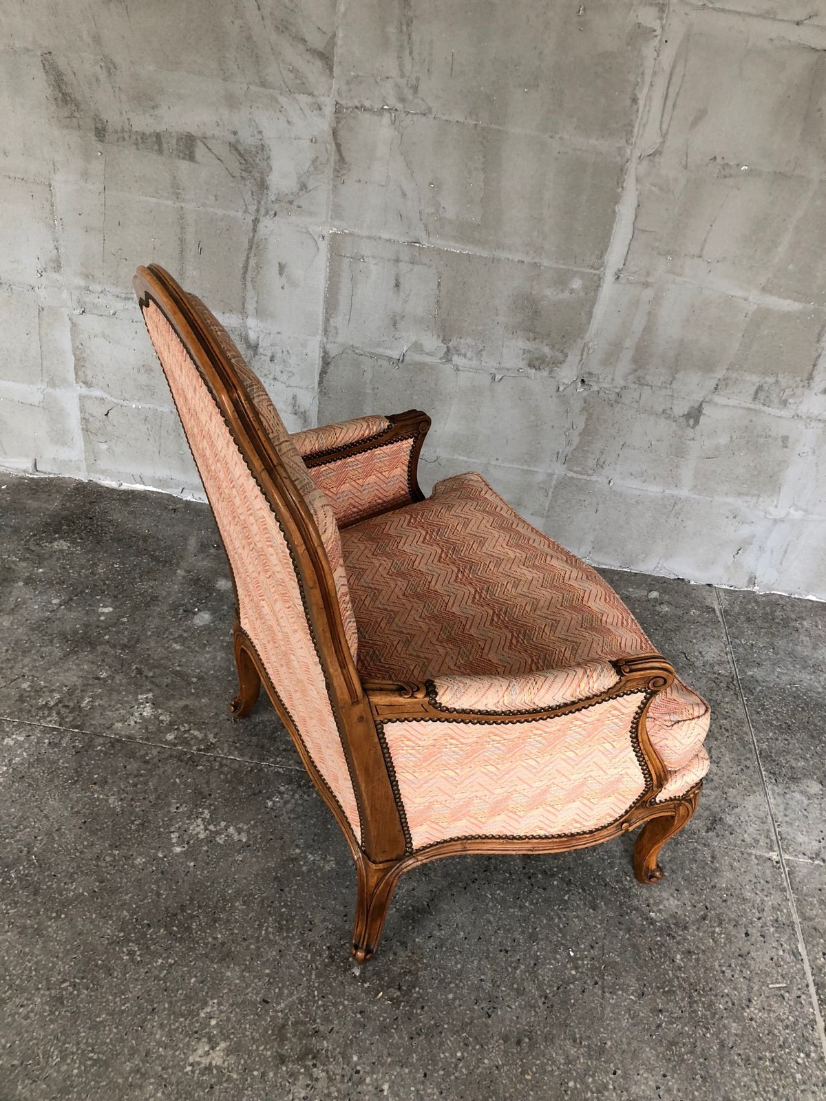 Pair Of French Armchairs Louis XV photo vintage