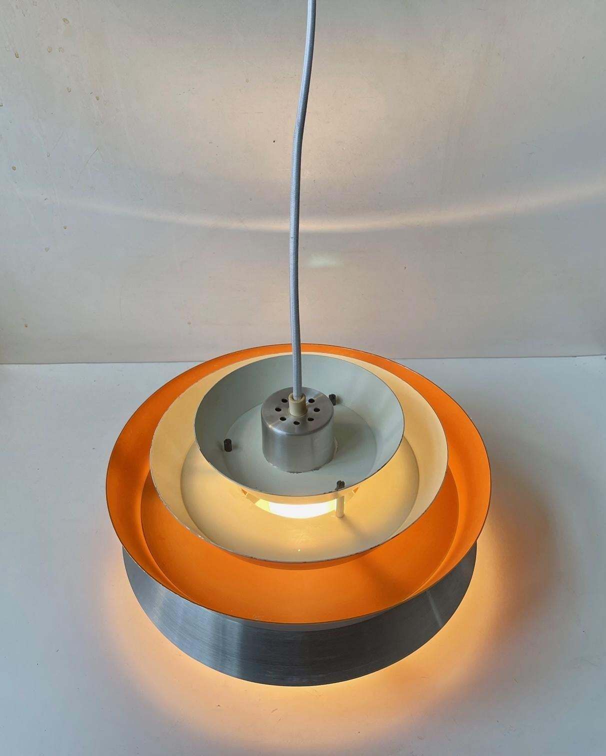 Scandinavian Modern Pendant Lamp Trava By Carl Thore For Granhaga 1960s photo Lighting
