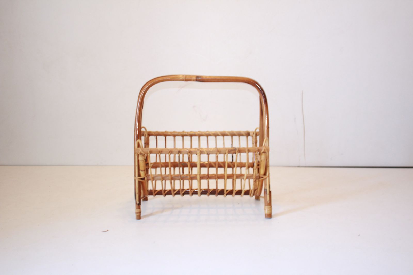 1960s Bamboo Magazine Rack, Franco Albini 1960's photo 500.0