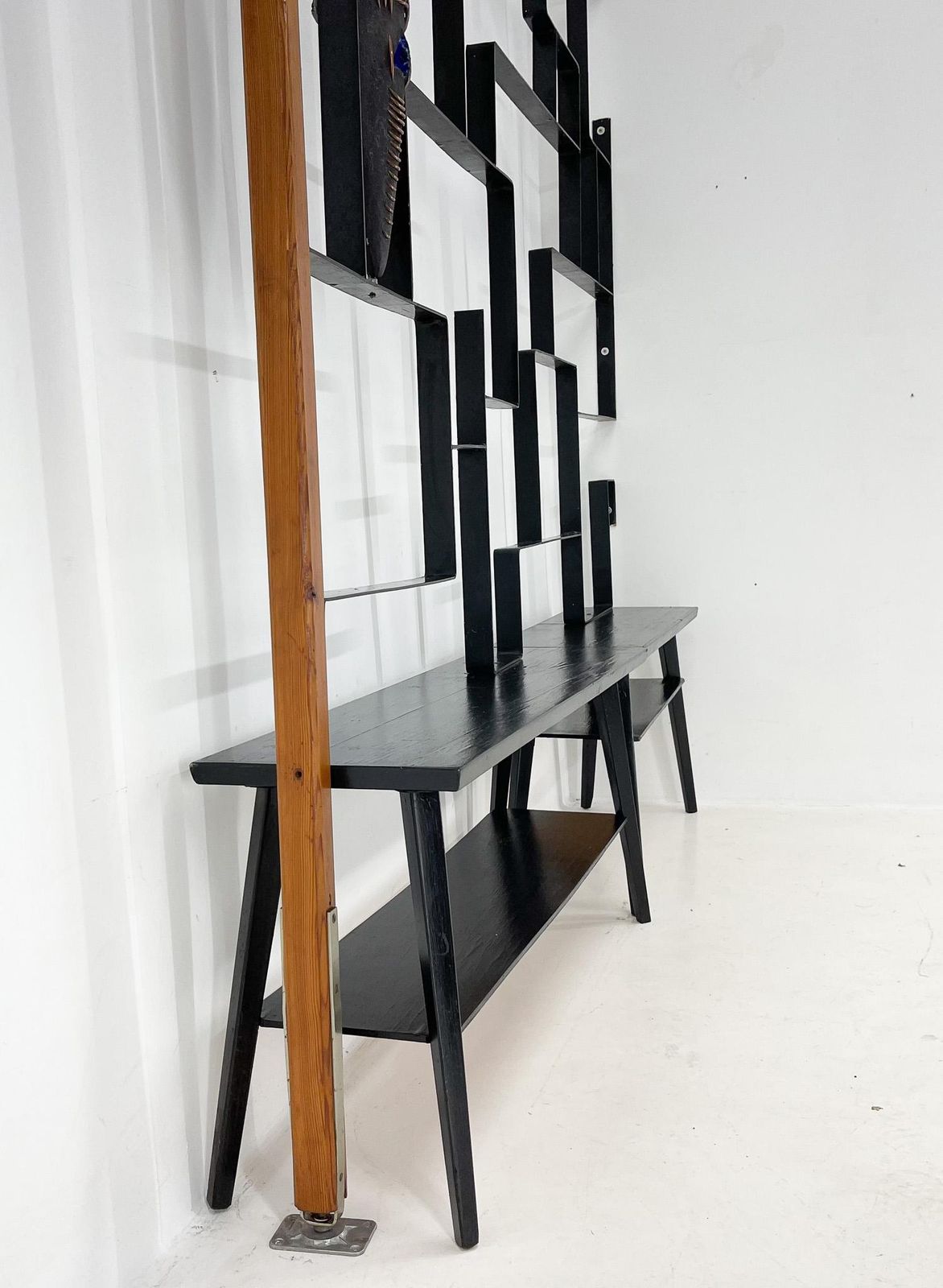 photo for sale 1960's Art Wall Unit Or Room Divider With Sculpture By Jelínek