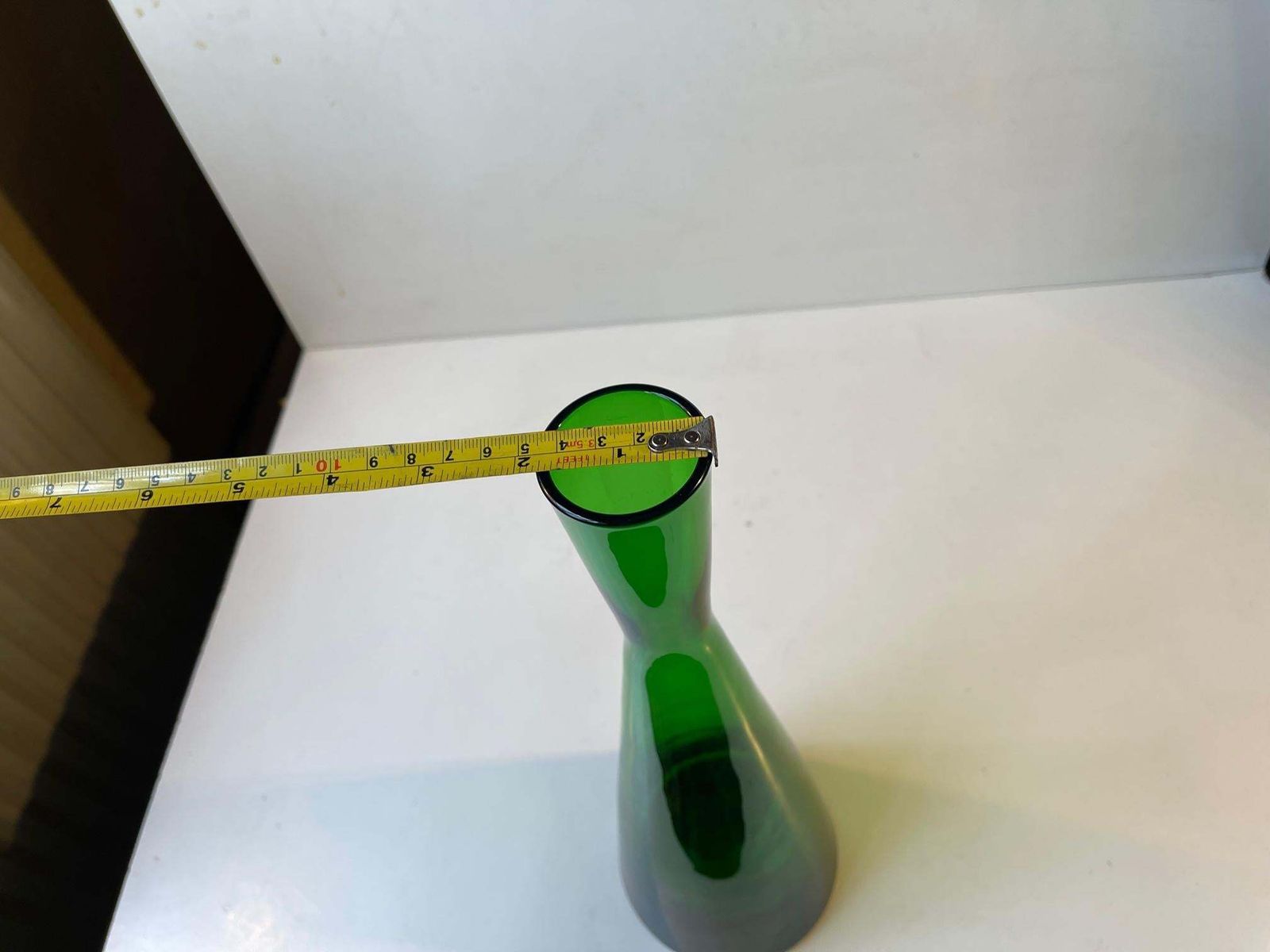 Green Danish Diablo Glass Vase By Per Lütken For Holmegaard 1960s photo buy