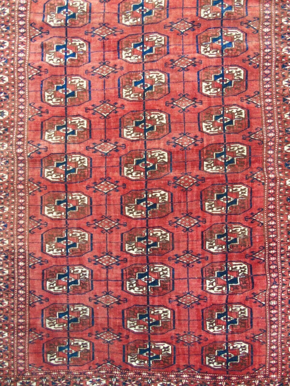 Antique Tekke Turkman Carpet, 1910s photo for sale