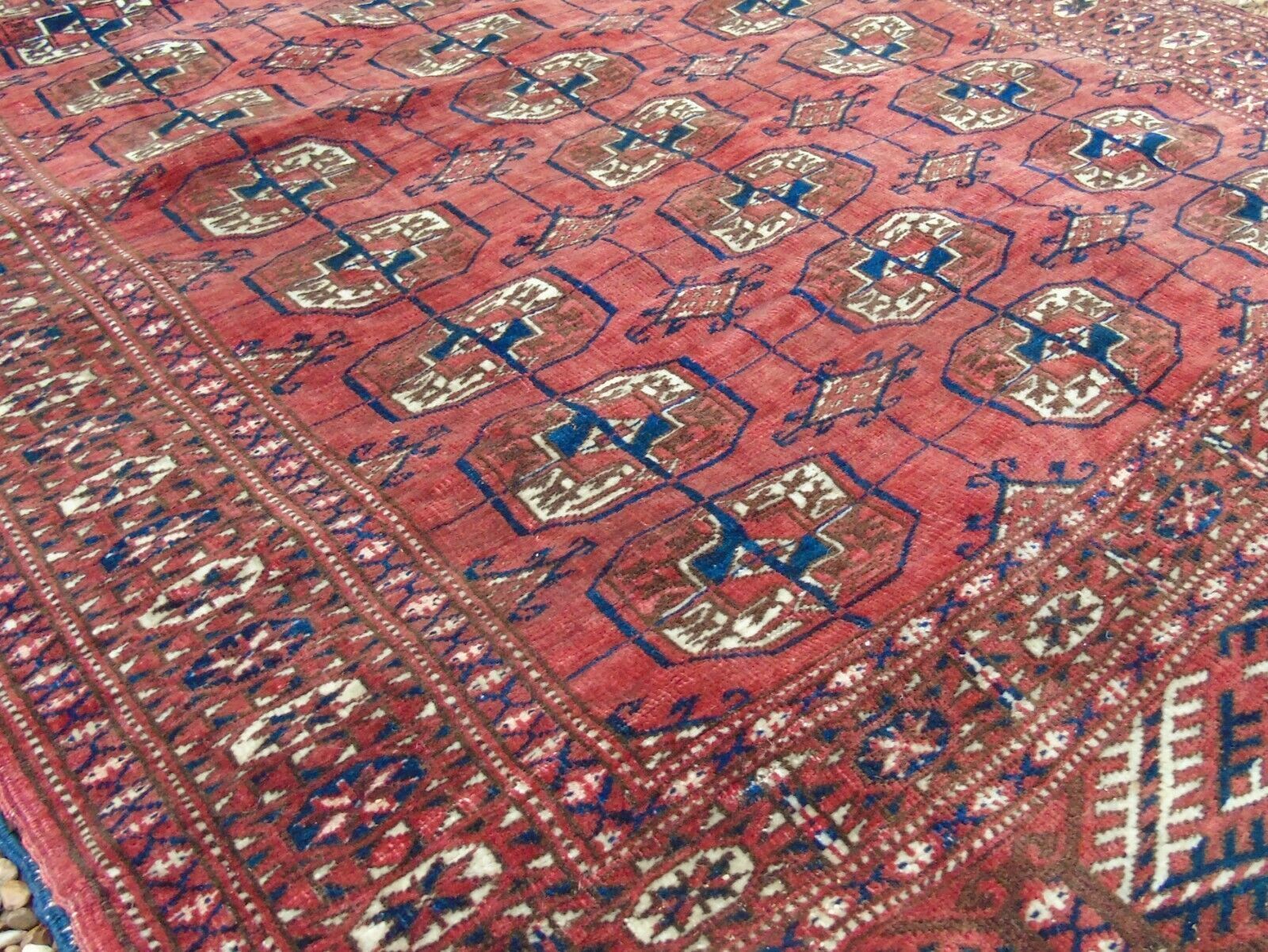 Antique Tekke Turkman Carpet, 1910s photo 885.0
