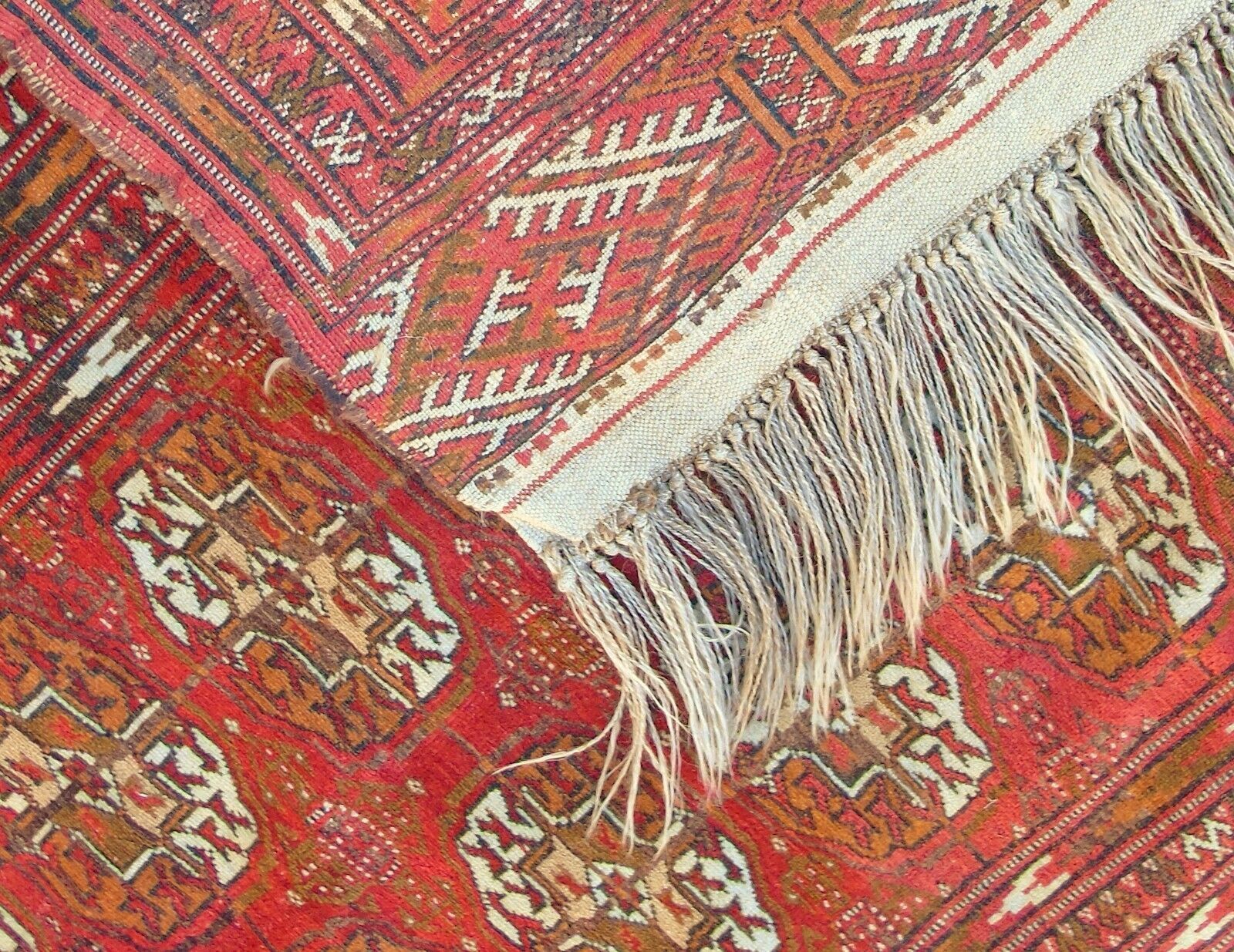 photo furniture Antique Tekke Turkman Carpet, 1920s