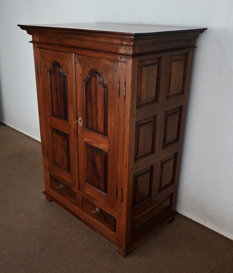 Small Spice Cabinet In Pondicherry Teak   Late 19th Century photo for sale