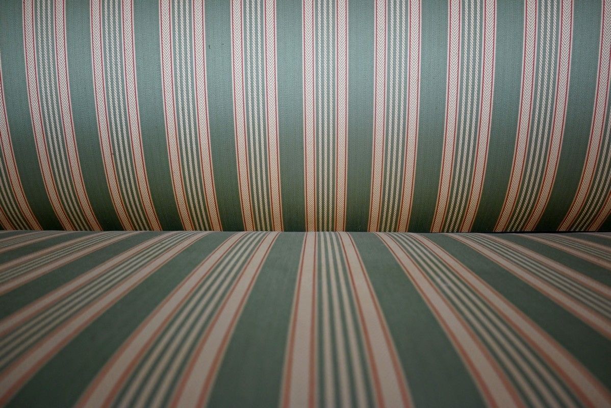 3 Seater Bench In Cherry, Directoire Style – 1st Part Of The 19th Century photo vintage