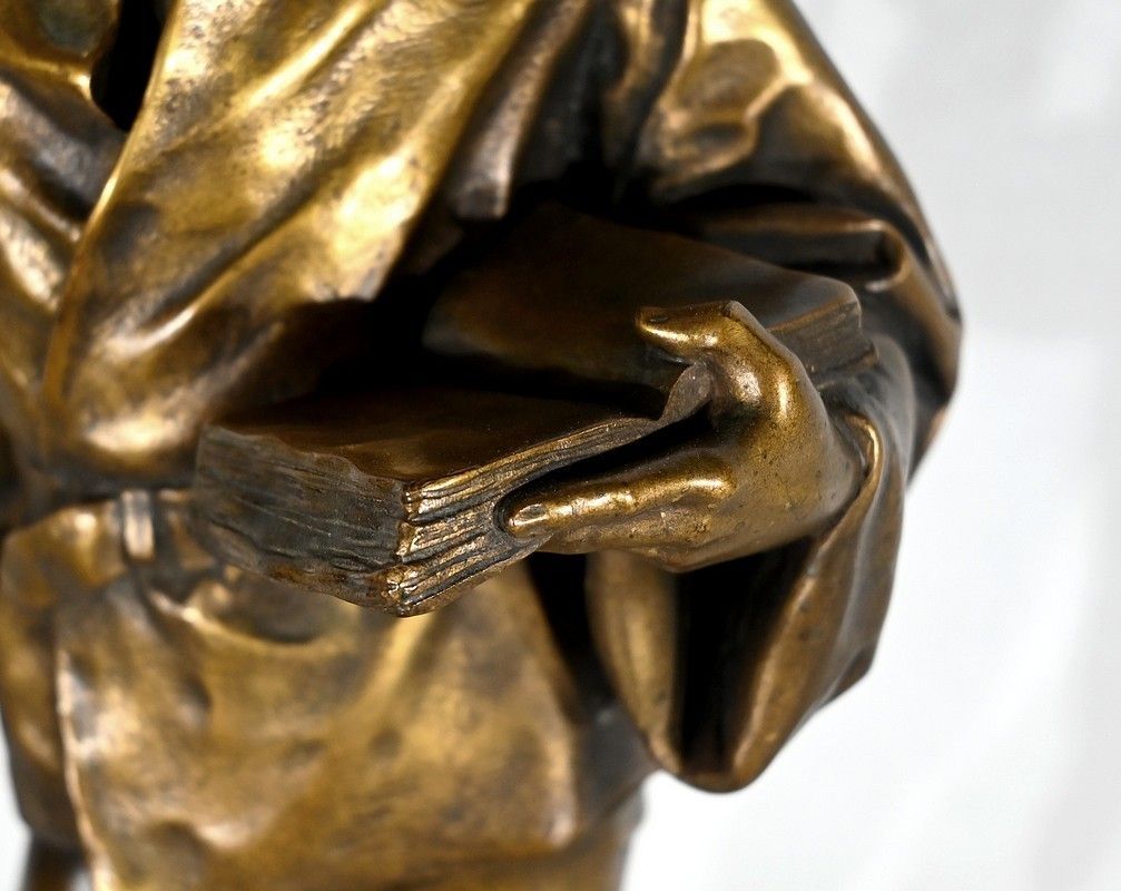 Bronze "Scholier Of The 15th Century", By Friedrich Beer   Late 19th Century photo buy