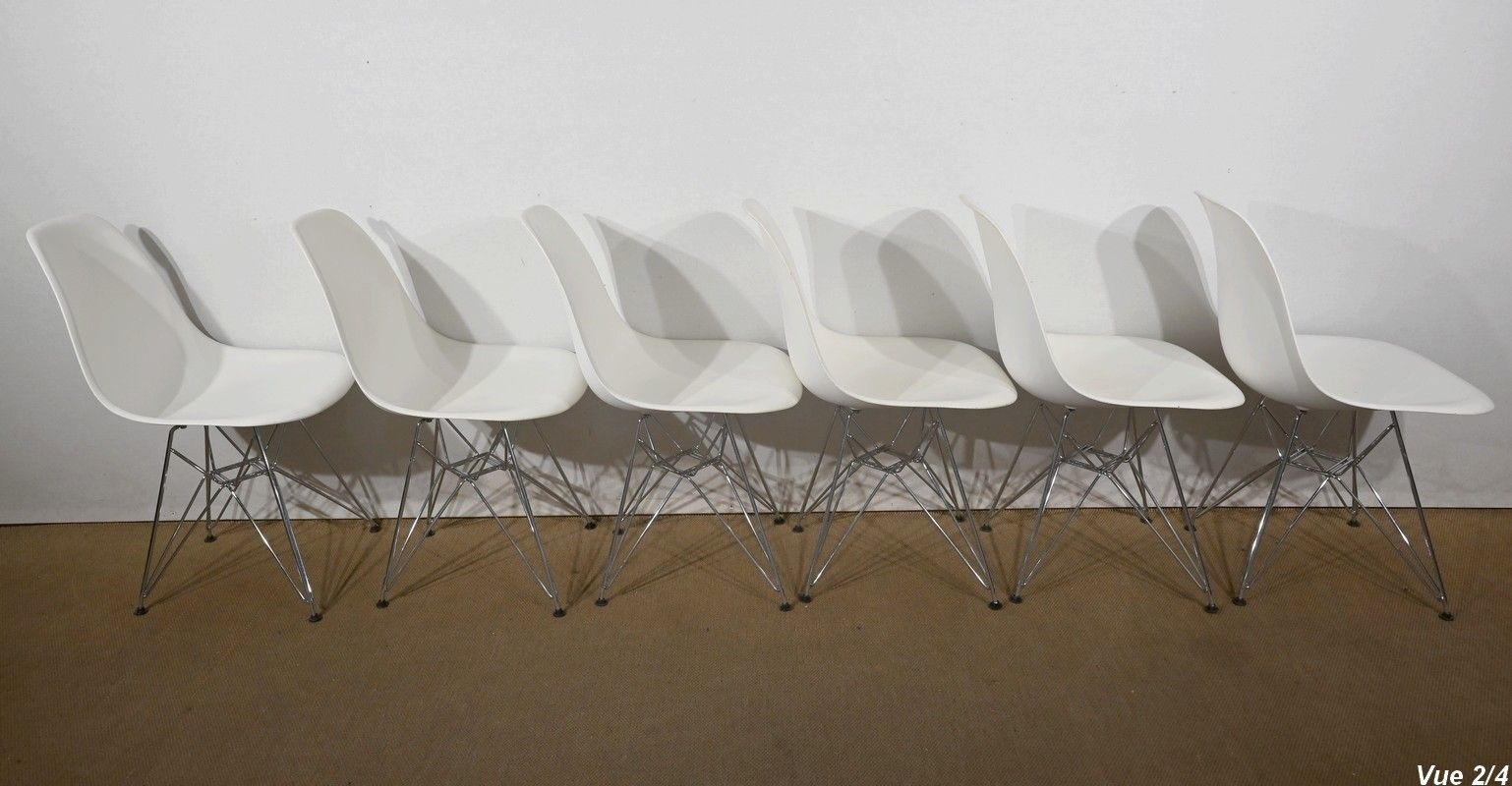 photo vinterior Suite Of 6 Chairs, Dsr Model, By Eames – 1960