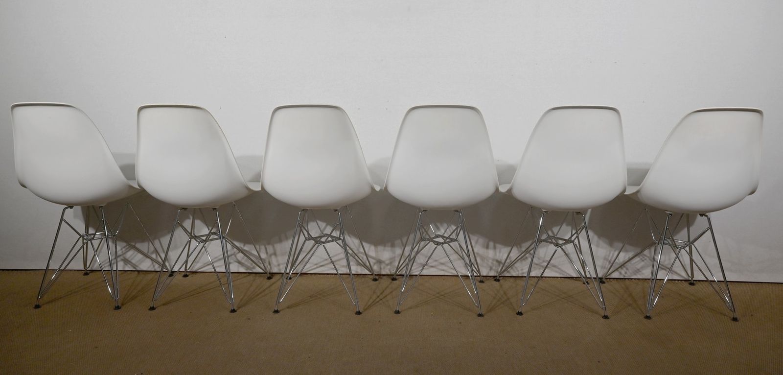 photo vintage Suite Of 6 Chairs, Dsr Model, By Eames – 1960