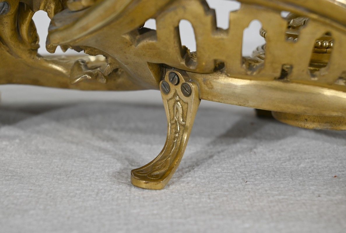 photo buy Inkwell In Gilt Bronze, Signed Vandevoorde   Early 20th Century