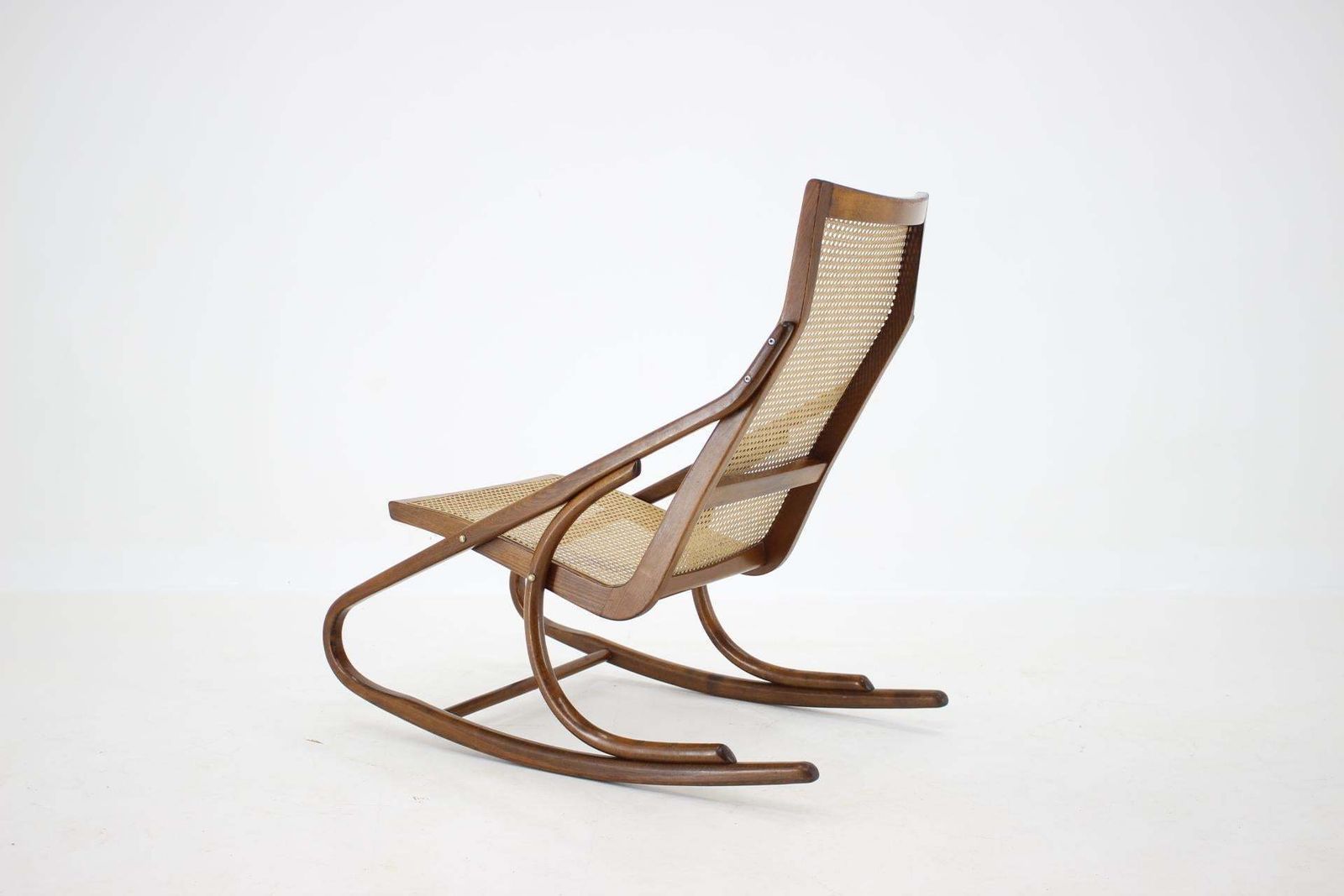 1960s Antonin Suman Bentwood Rocking Chair, Czechoslovakia photo buy
