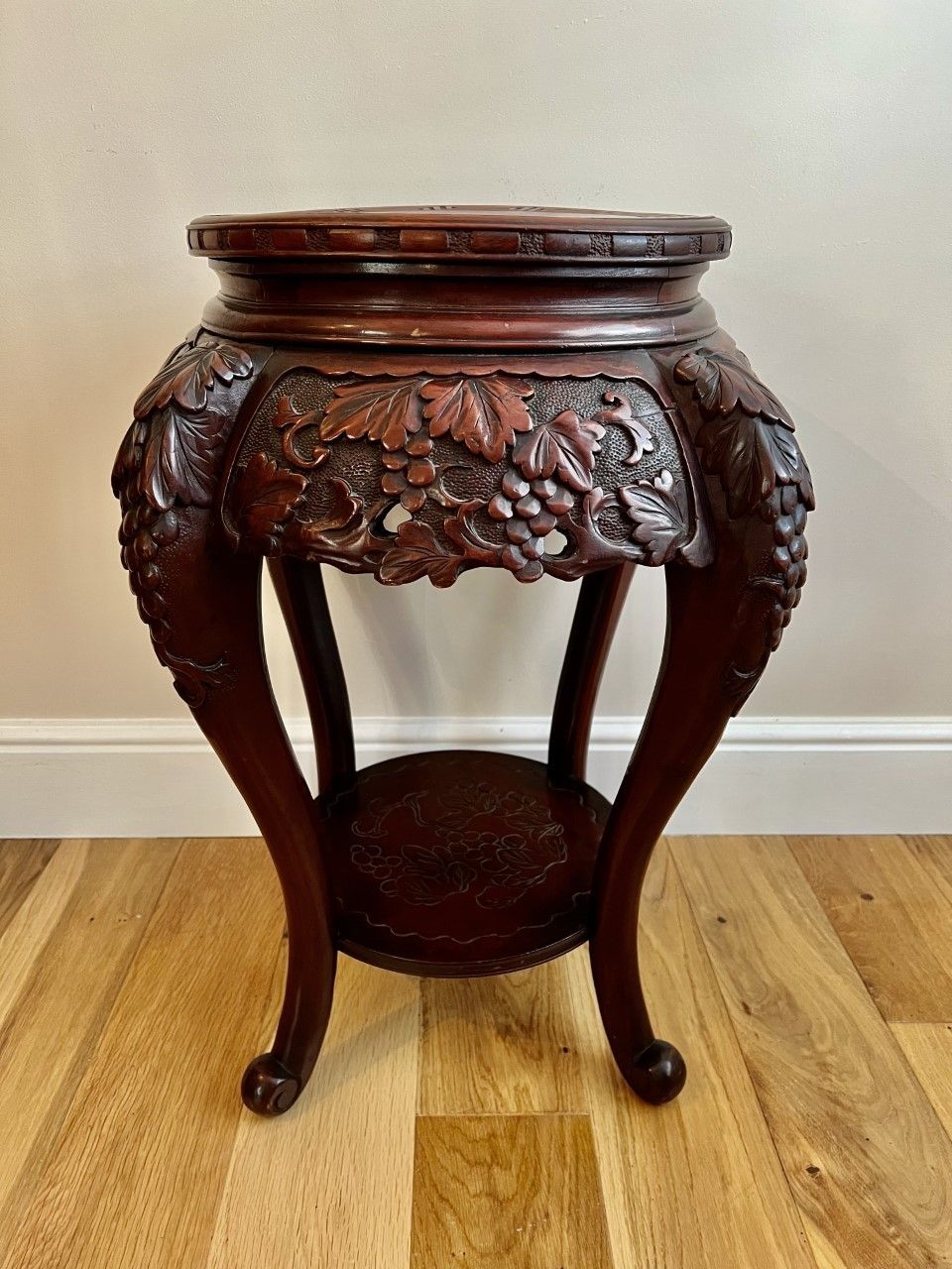 Antique Quality Carved Jardiniere Stand photo 595.0