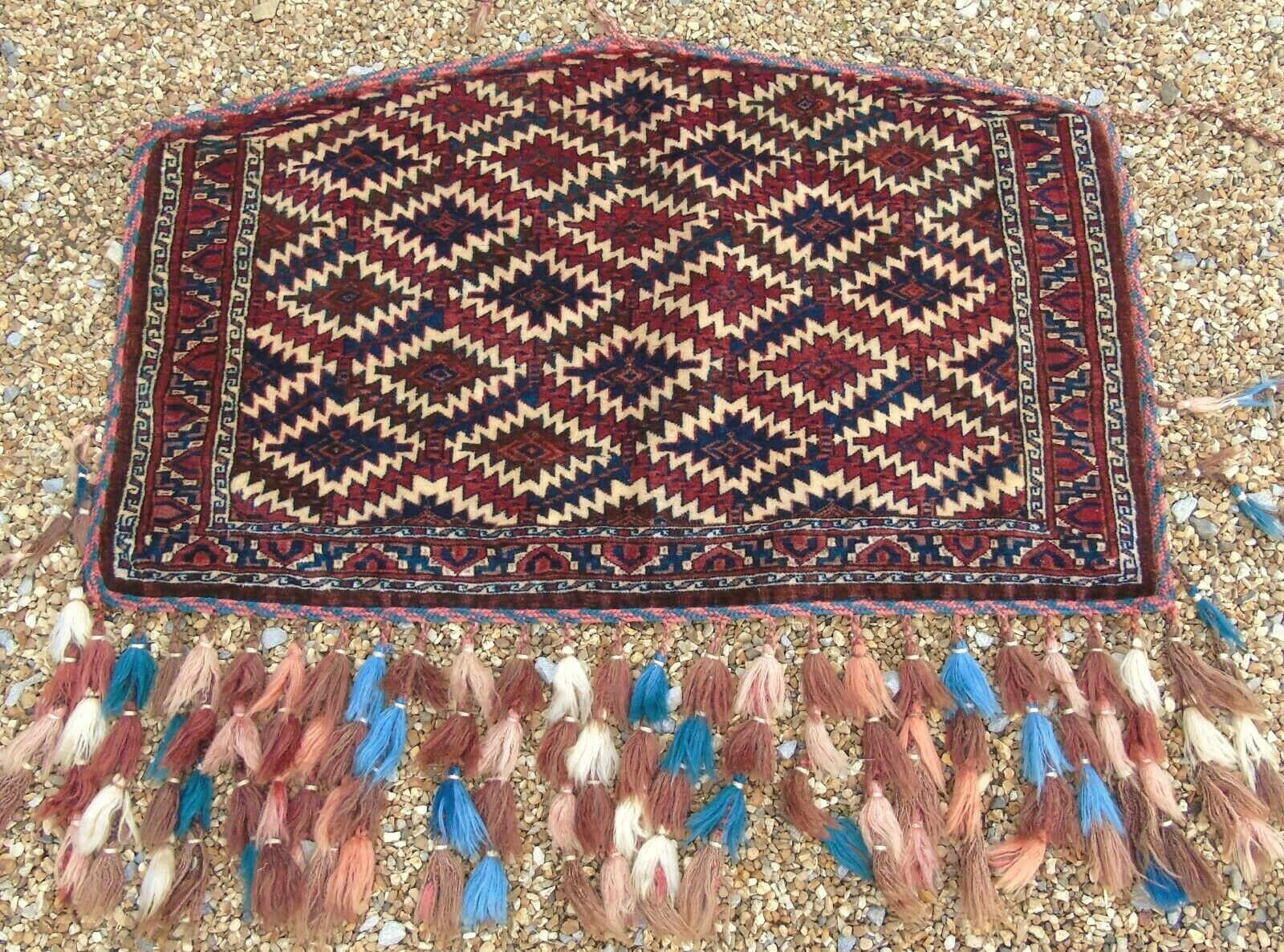Rare Fabulous Antique Hand Woven Yomut Asmalyk