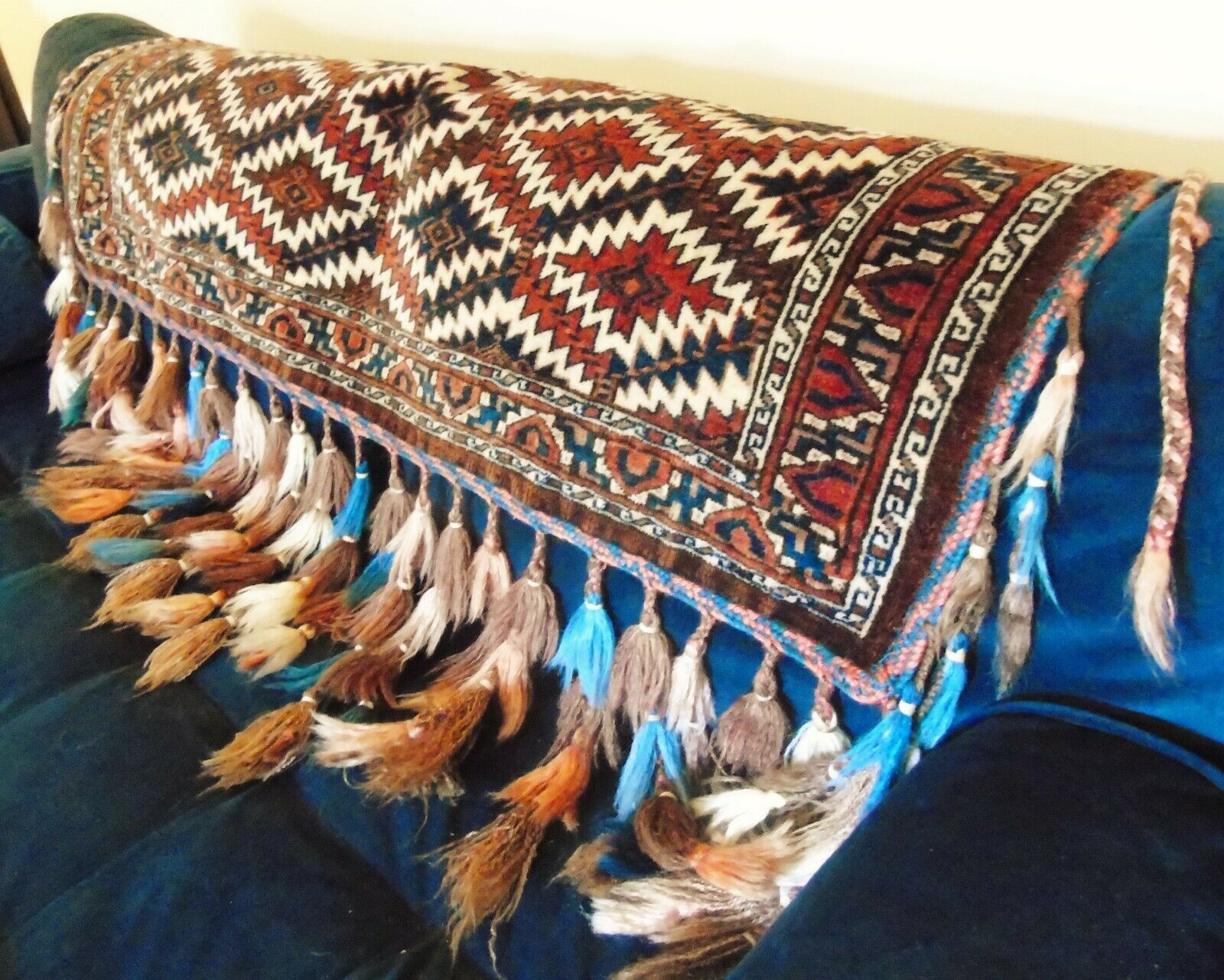Rare Fabulous Antique Hand Woven Yomut Asmalyk photo vinterior