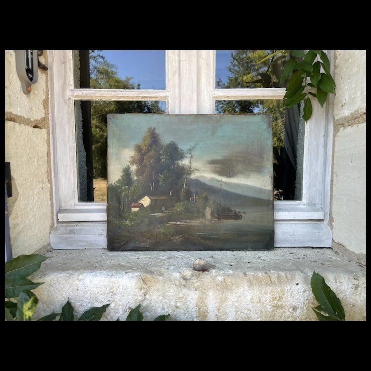 18th Century French Oil On Canvas photo for sale