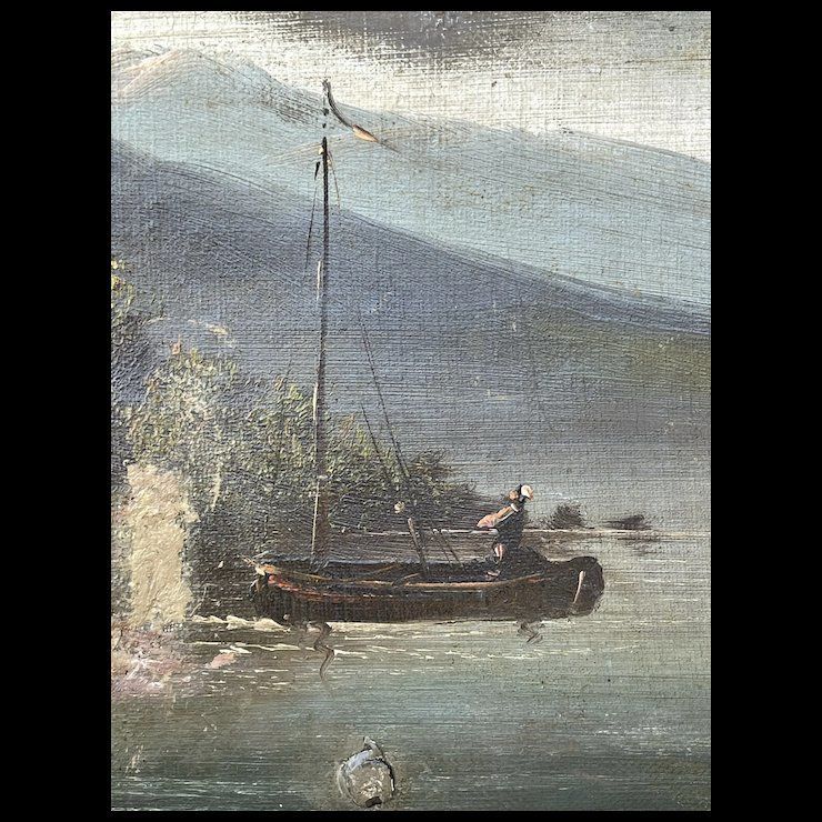 18th Century French Oil On Canvas photo Art