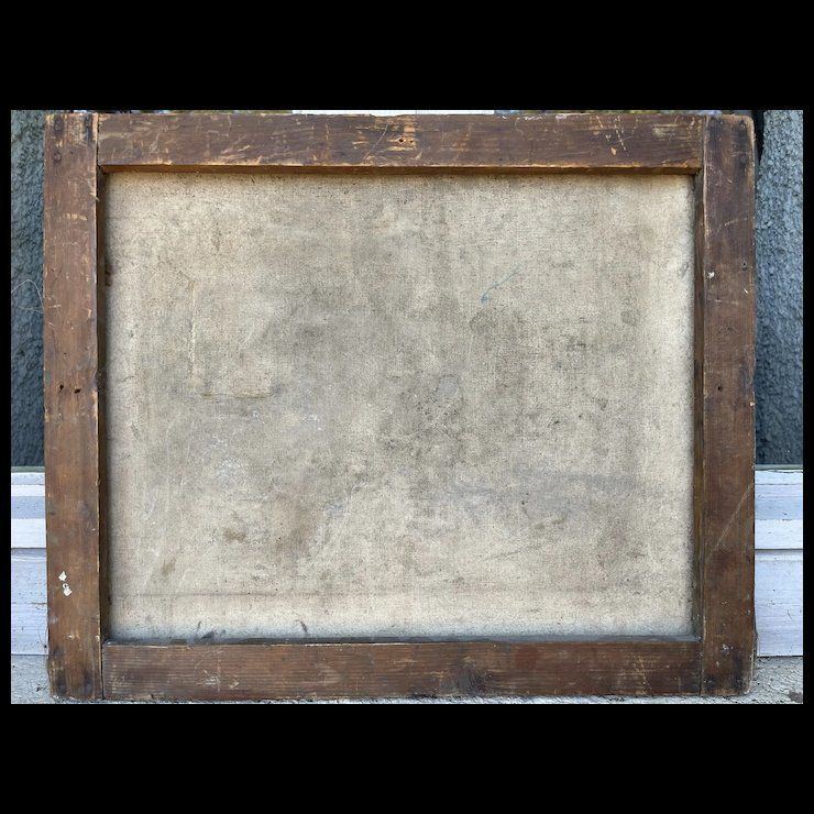 Art 18th Century French Oil On Canvas photo