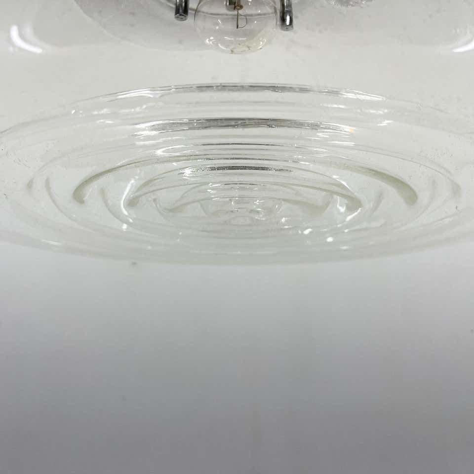 1960's Murano Glass & Chrome Pendantby Mazzega In Carlo Nason Style, Italy photo 1908.0
