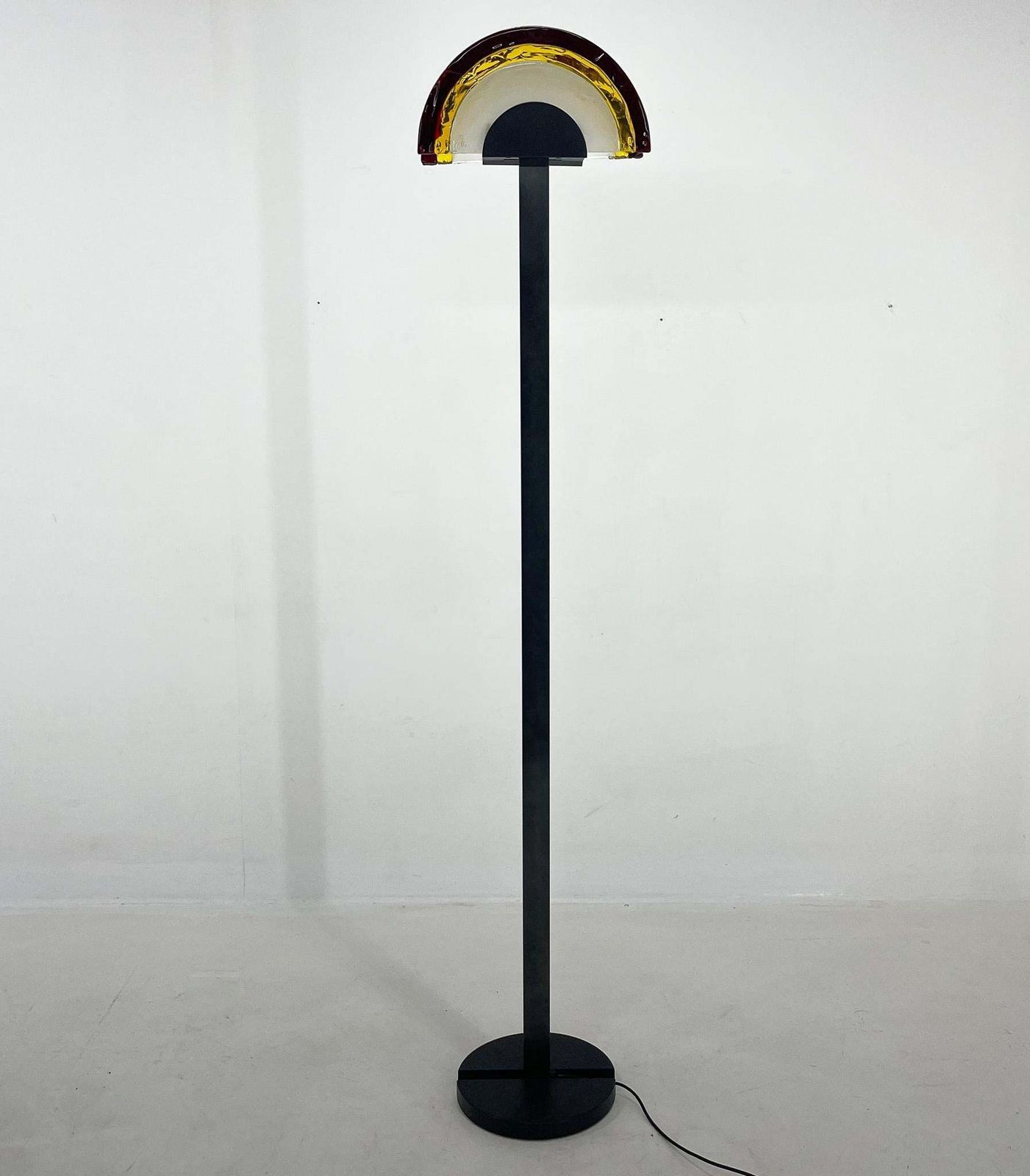 photo furniture Rare 1980's Italian Av Mazzega Floor Lamp, Labelled, With Monogram