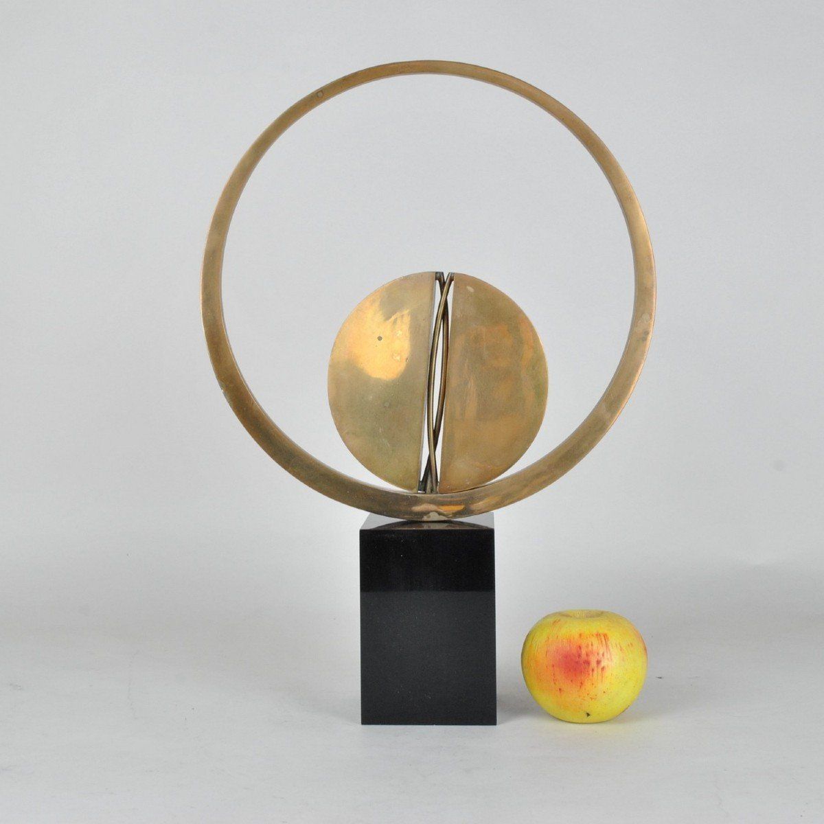 Carmello Cappello, Bronze Sculpture On Pedestal, Xxth Century