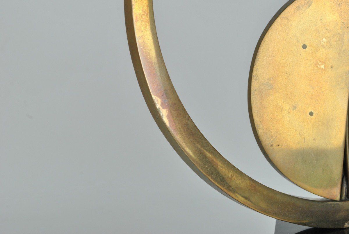 Carmello Cappello, Bronze Sculpture On Pedestal, Xxth Century photo Art