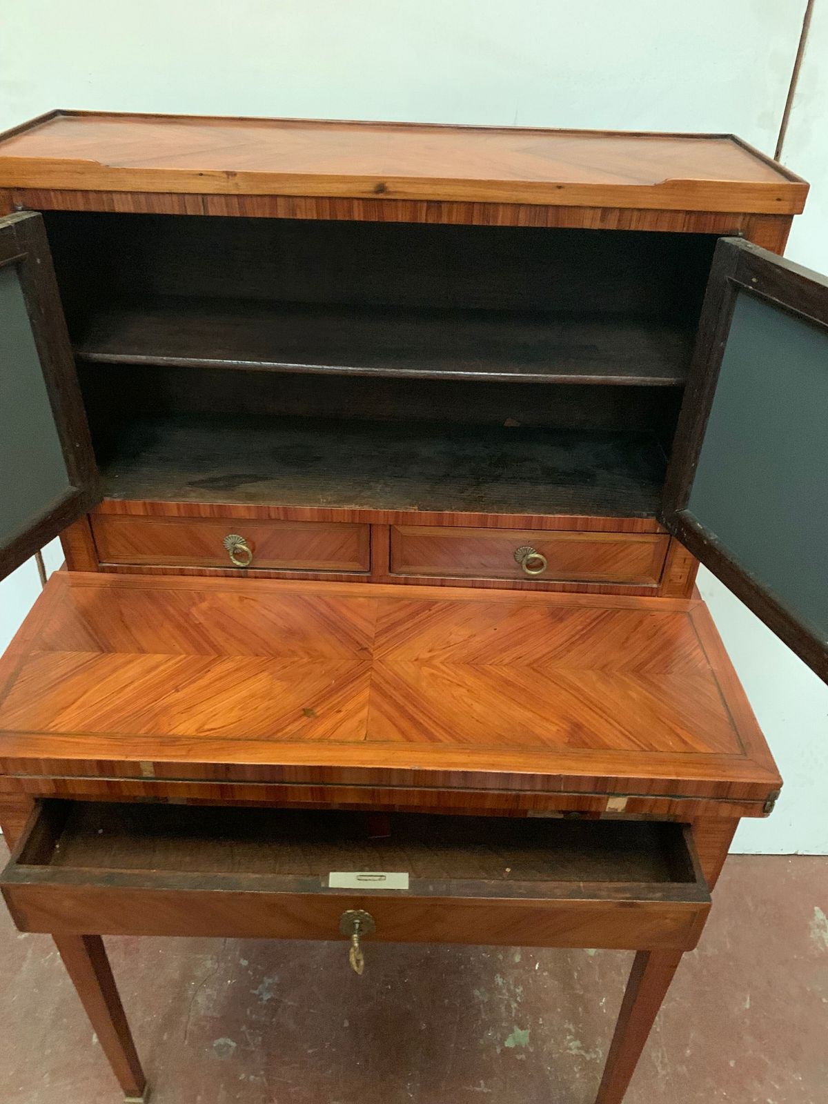 1555.64 Lady Desk In Rosewood Style Louis XVI XIX Century photo