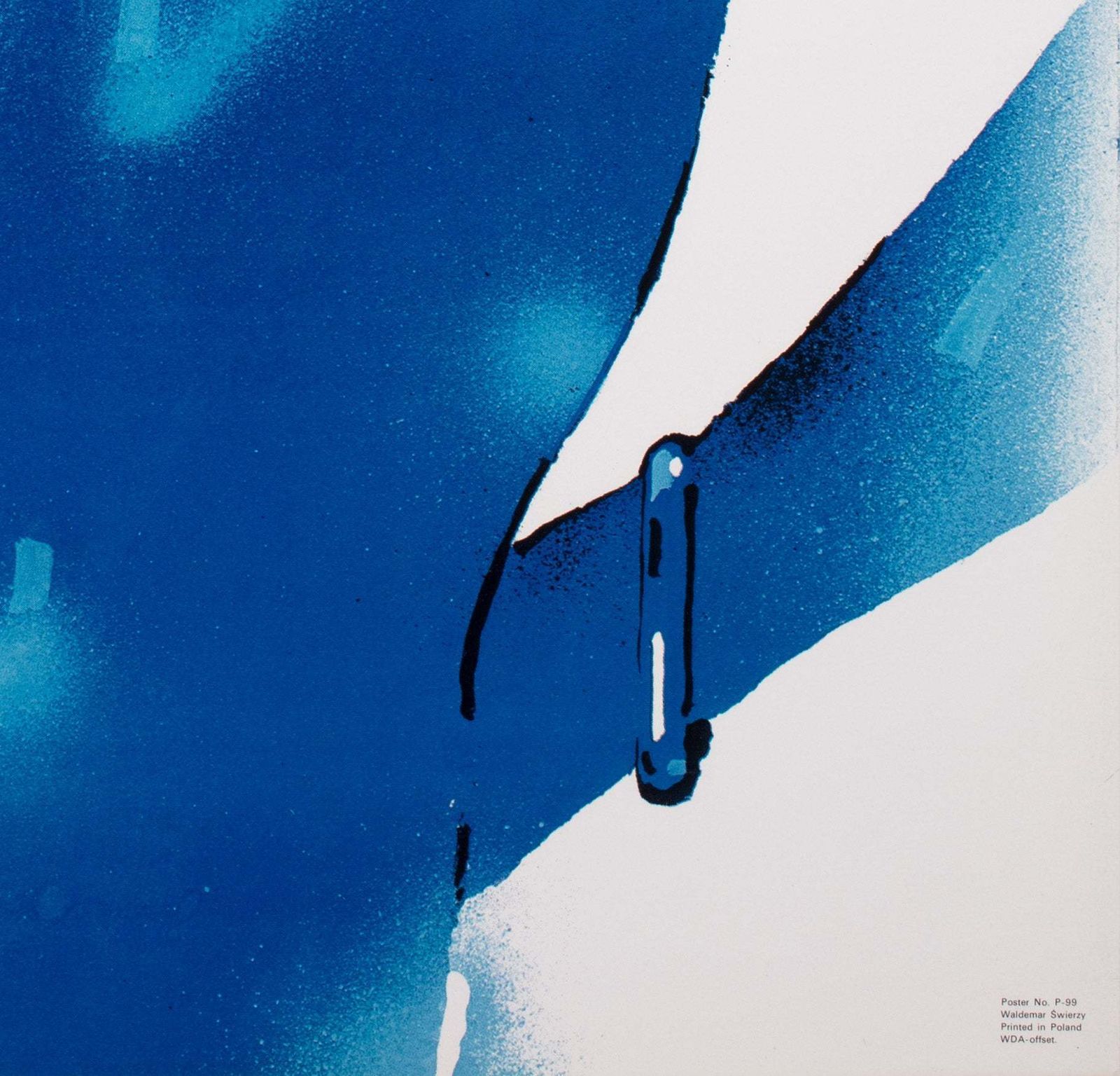 Cyrk Bearded Blue Lady 1983 Polish Circus Poster, Waldemar Swierzy photo vintage