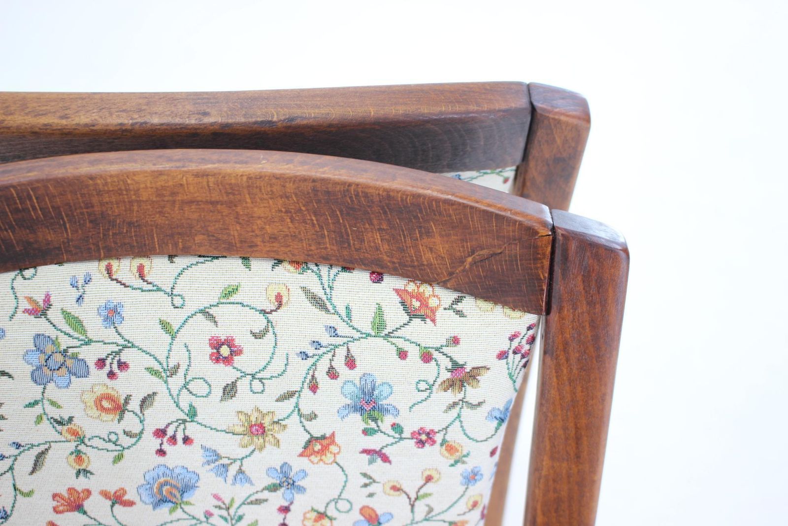 805.0 1950s Set Of Four Beech Dining Chair ,Czechoslovakia photo