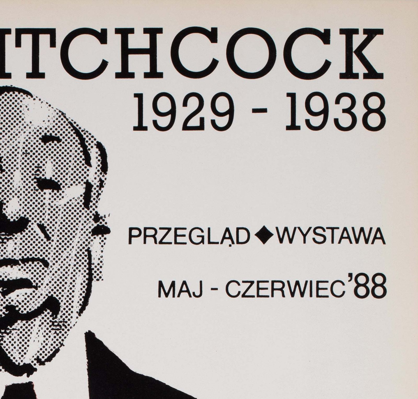 Alfred Hitchcock 1988 Film Festival Polish B1 Poster, Swierzy Waldemar photo Art