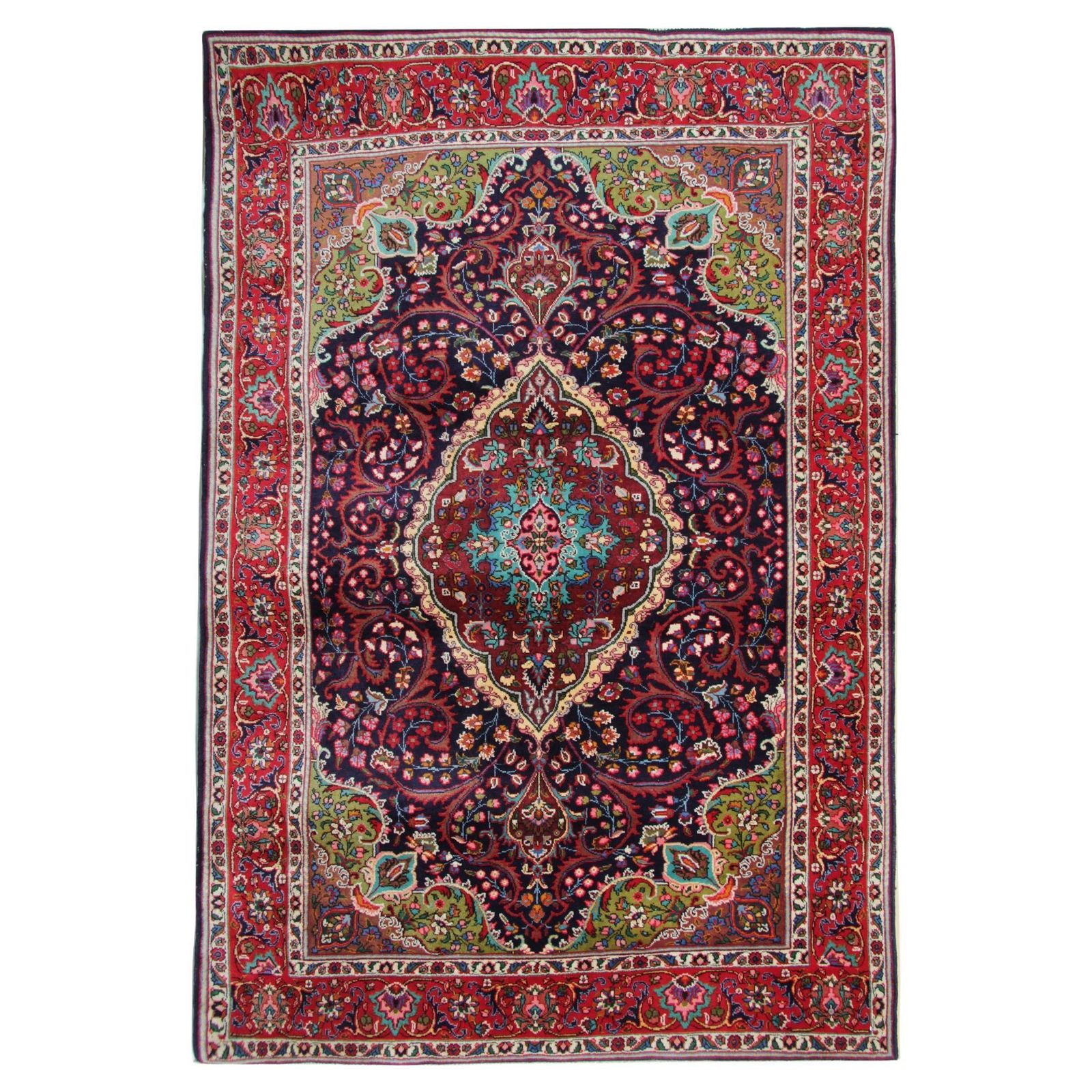 Oriental Carpet Wool Red Large Vintage Livingroom Rugs