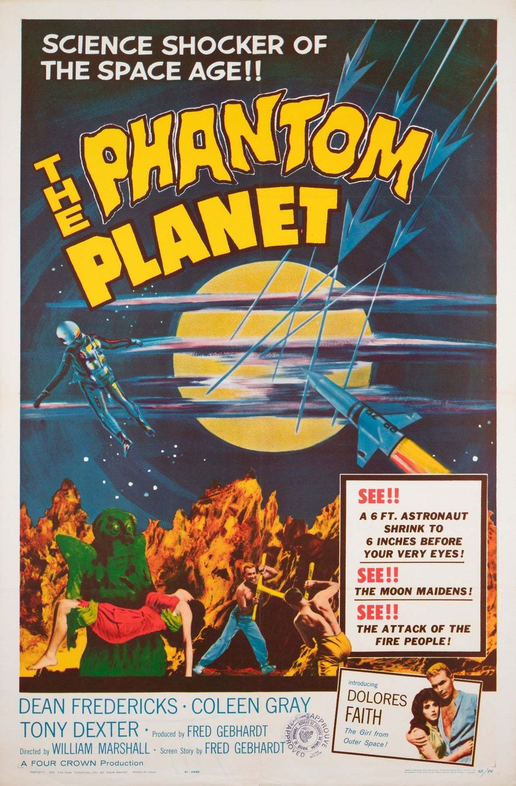 The Phantom Planet 1962 Us 1 Sheet Film Poster