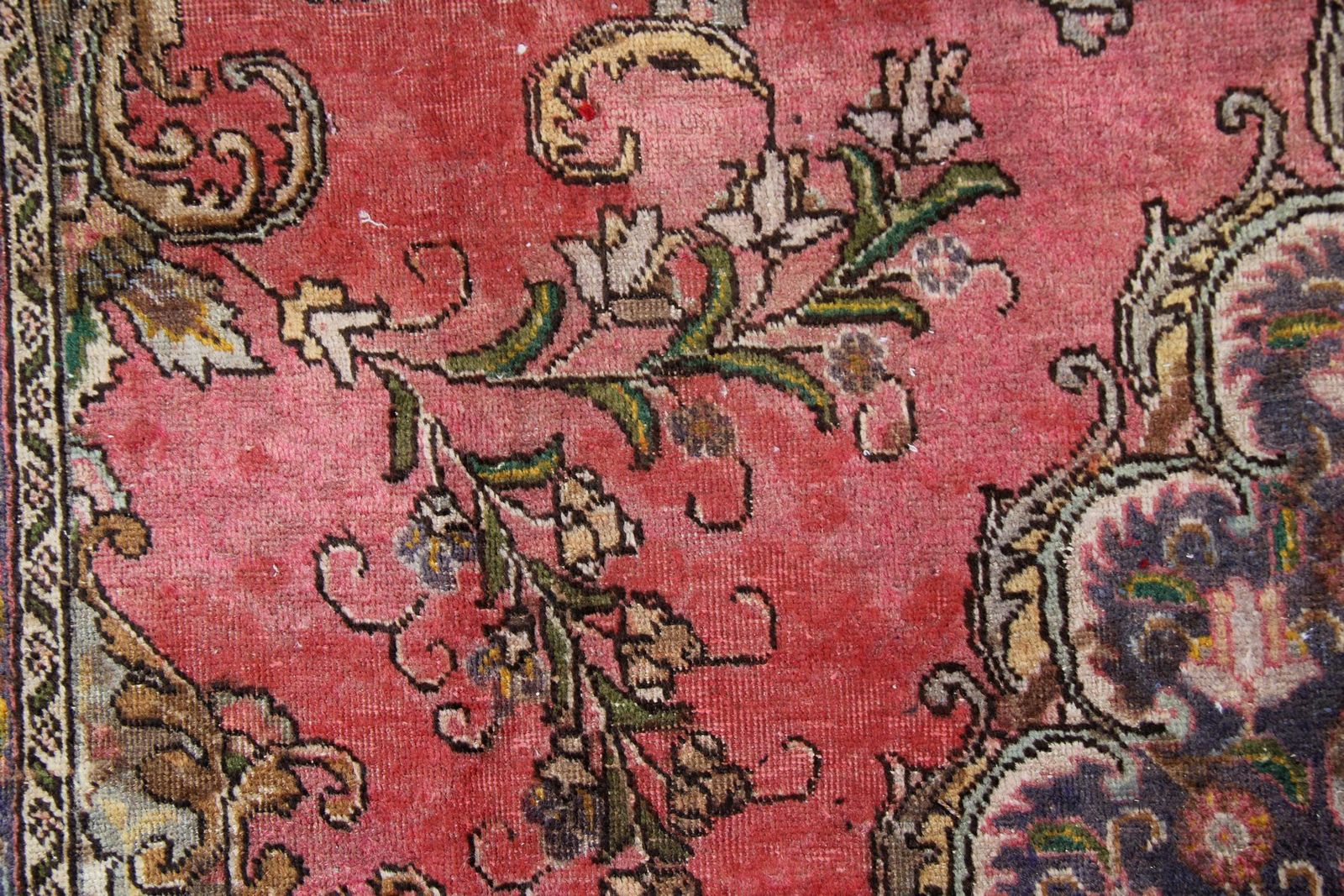 Large Turkish Vintage Rug Handmade Carpet Red Wool Oriental Area Rug photo for sale