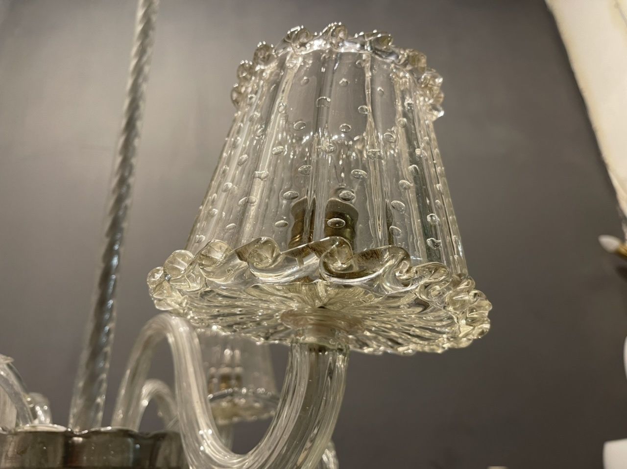 photo for sale Venetian Murano Glass Chandelier 1940’s