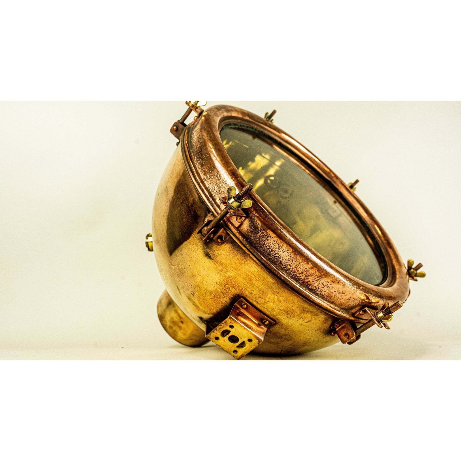 Brass Pendant Light, Mid 20th Century