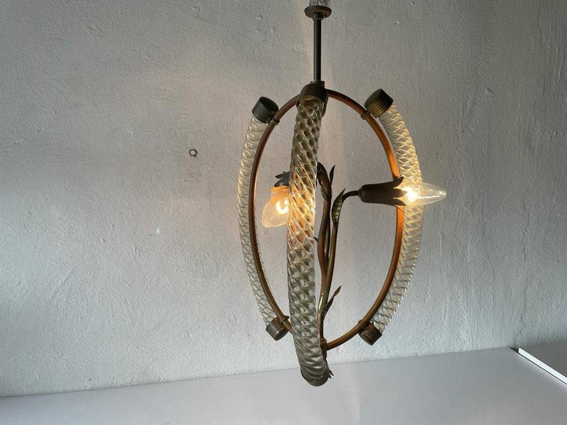 Murano Glass Chandelier By Barovier & Toso, 1930s/40s, Italy photo vinterior