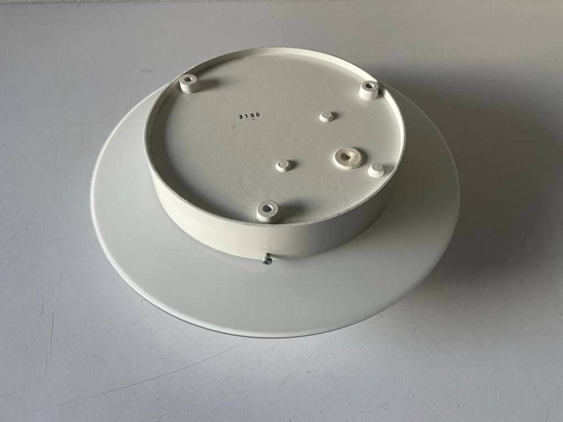 photo furniture Mushroom White Glass Flush Mount Ceiling Or Wall Lamp By Peill Putzler  1960s  Germany