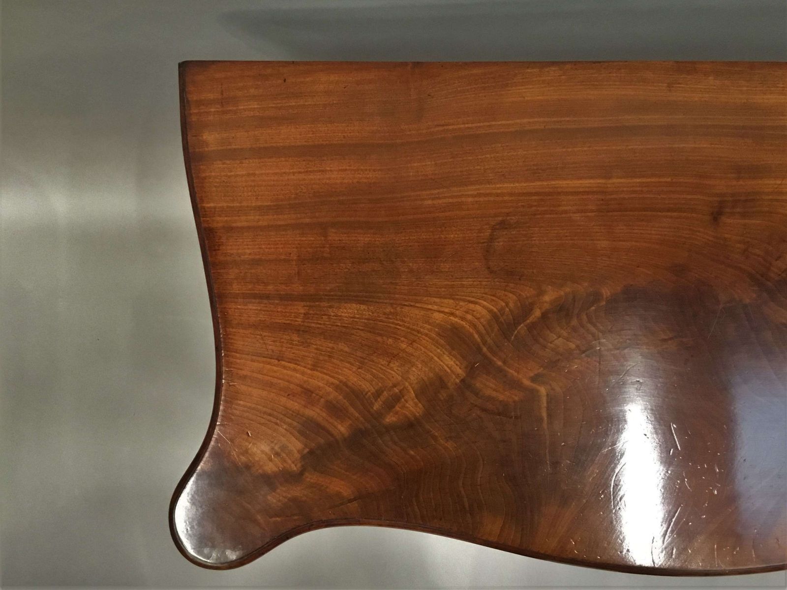 photo for sale Elegant George III Mahogany Hepplewhite Serpentine Card Table