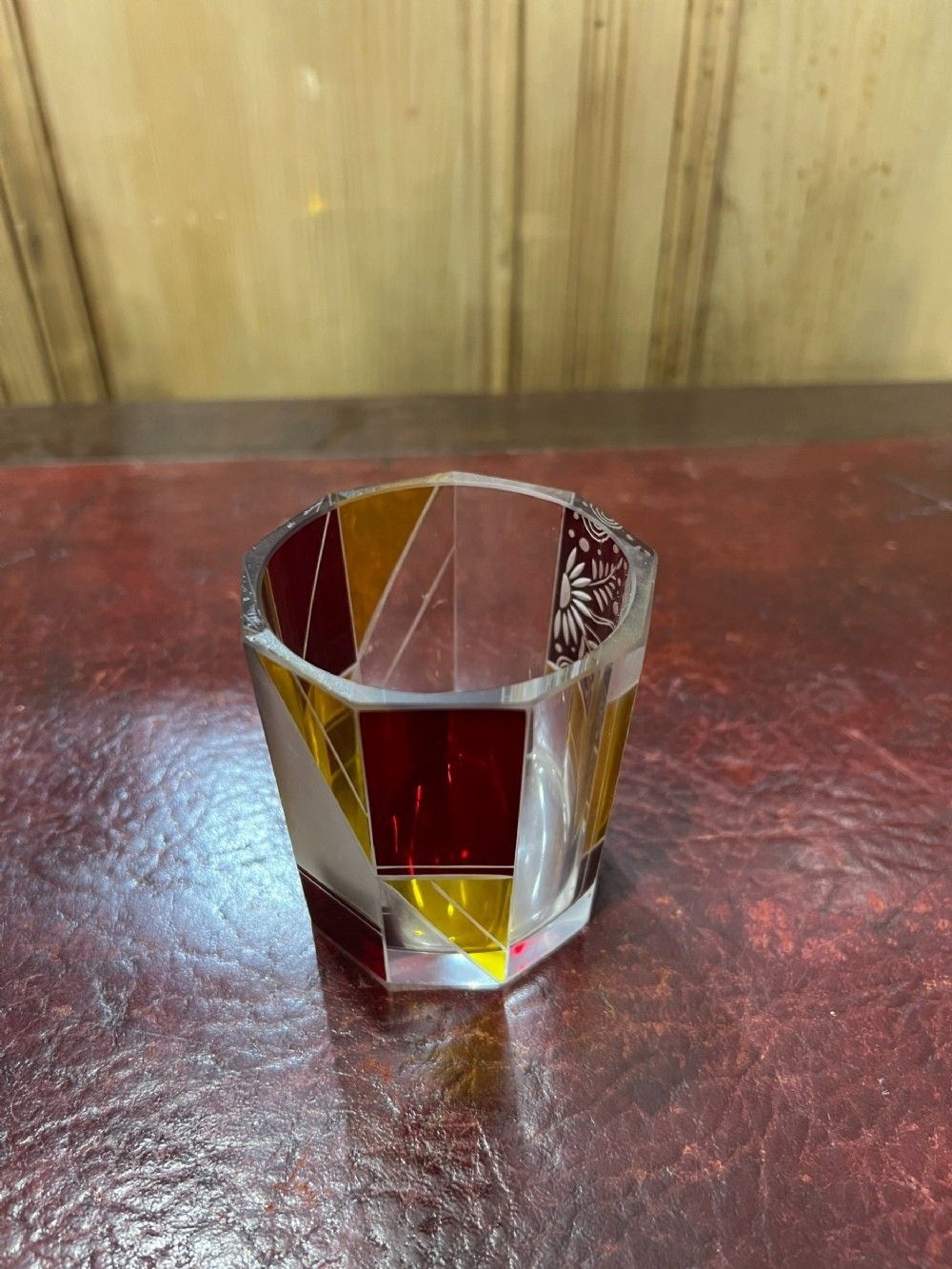 Original Karl Palda Art Deco Decanter Set, Bohemia C.1930. Hand Enamelled Lead Crystal. photo vinterior