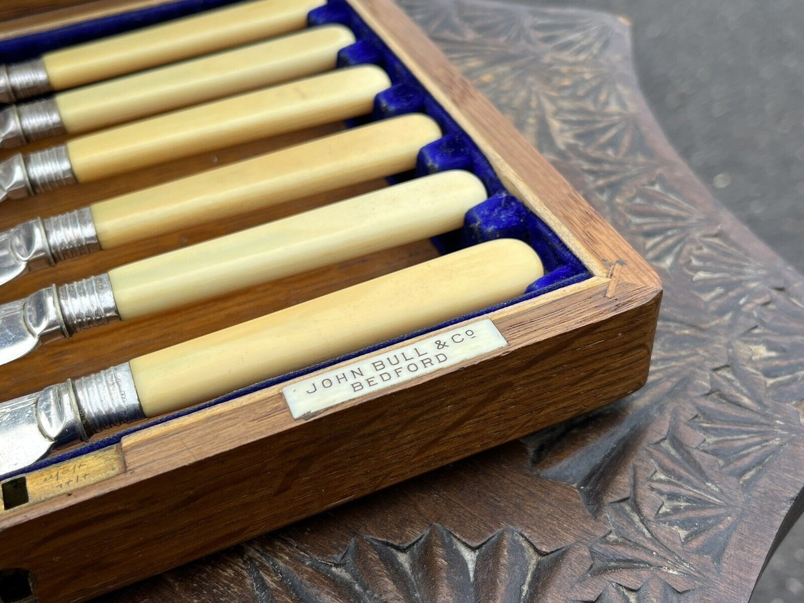 Fish Servers In Original Oak Case photo 110.0