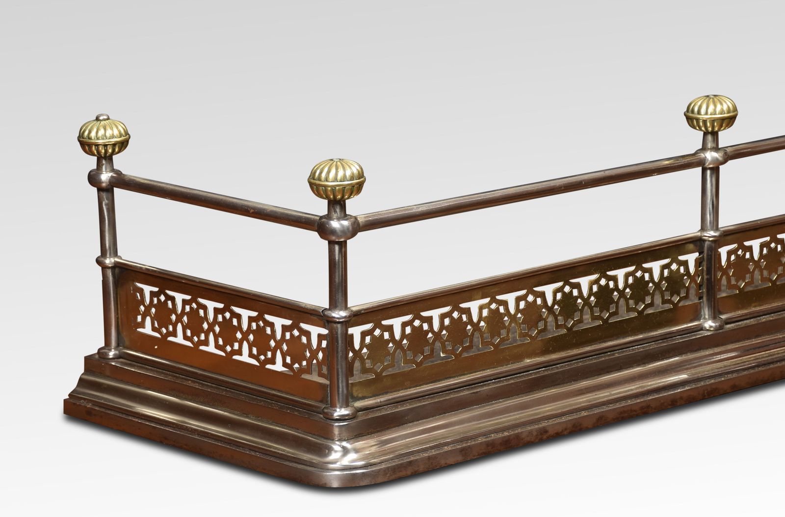 Georgian Brass And Polished Steel Fender photo furniture