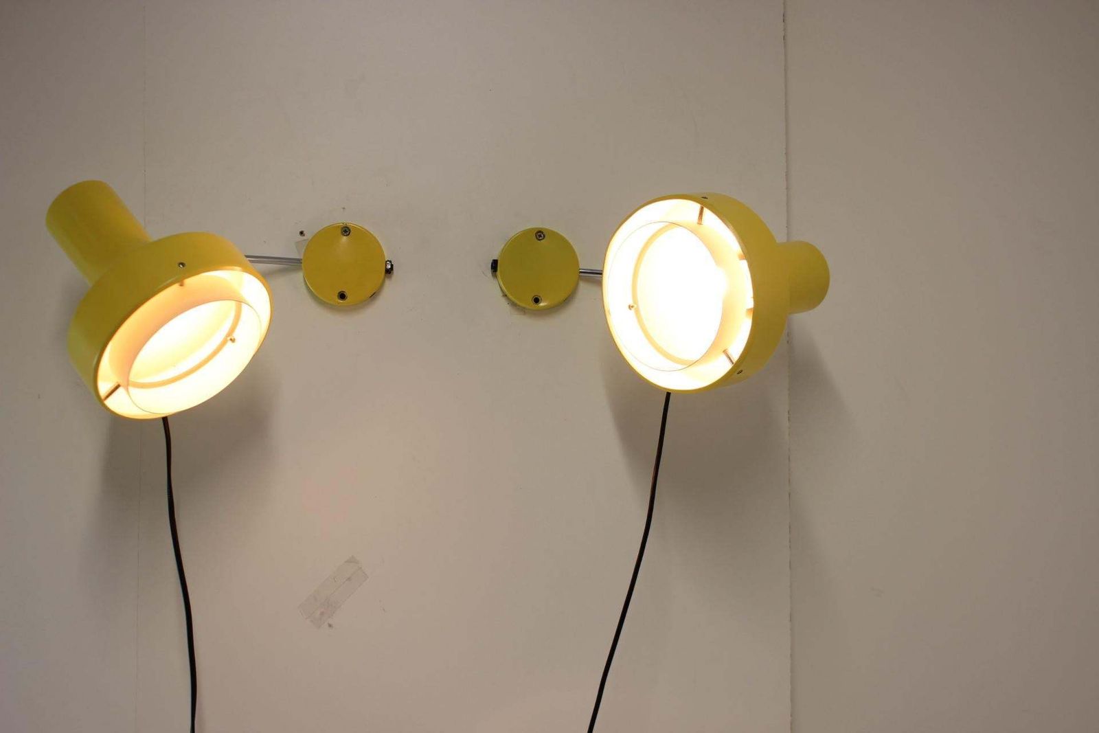 photo vinterior Wall Lamps By Josef Hůrka For Napako 1960's