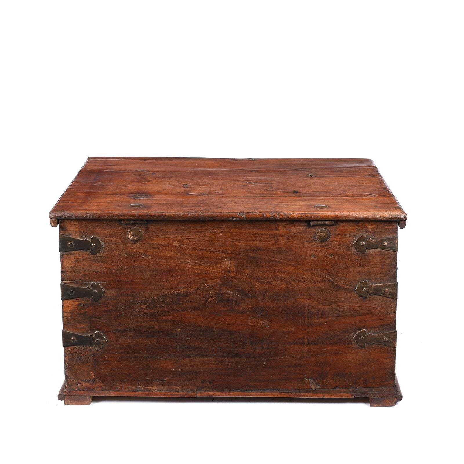 photo for sale Brass Bound Jackfruit Chest From South India   18thc