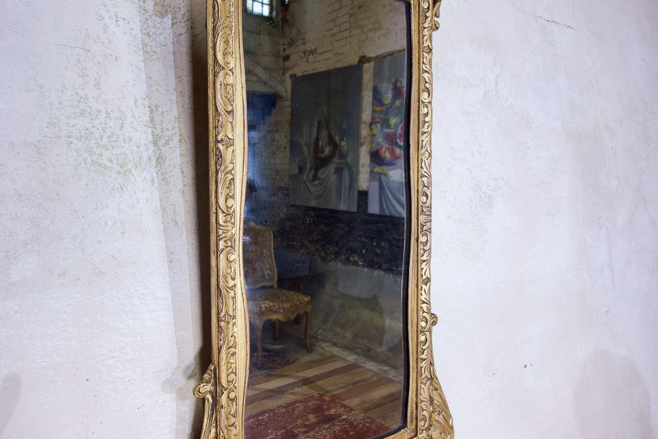 A Late 19th Century George II Style Giltwood Mirror photo furniture
