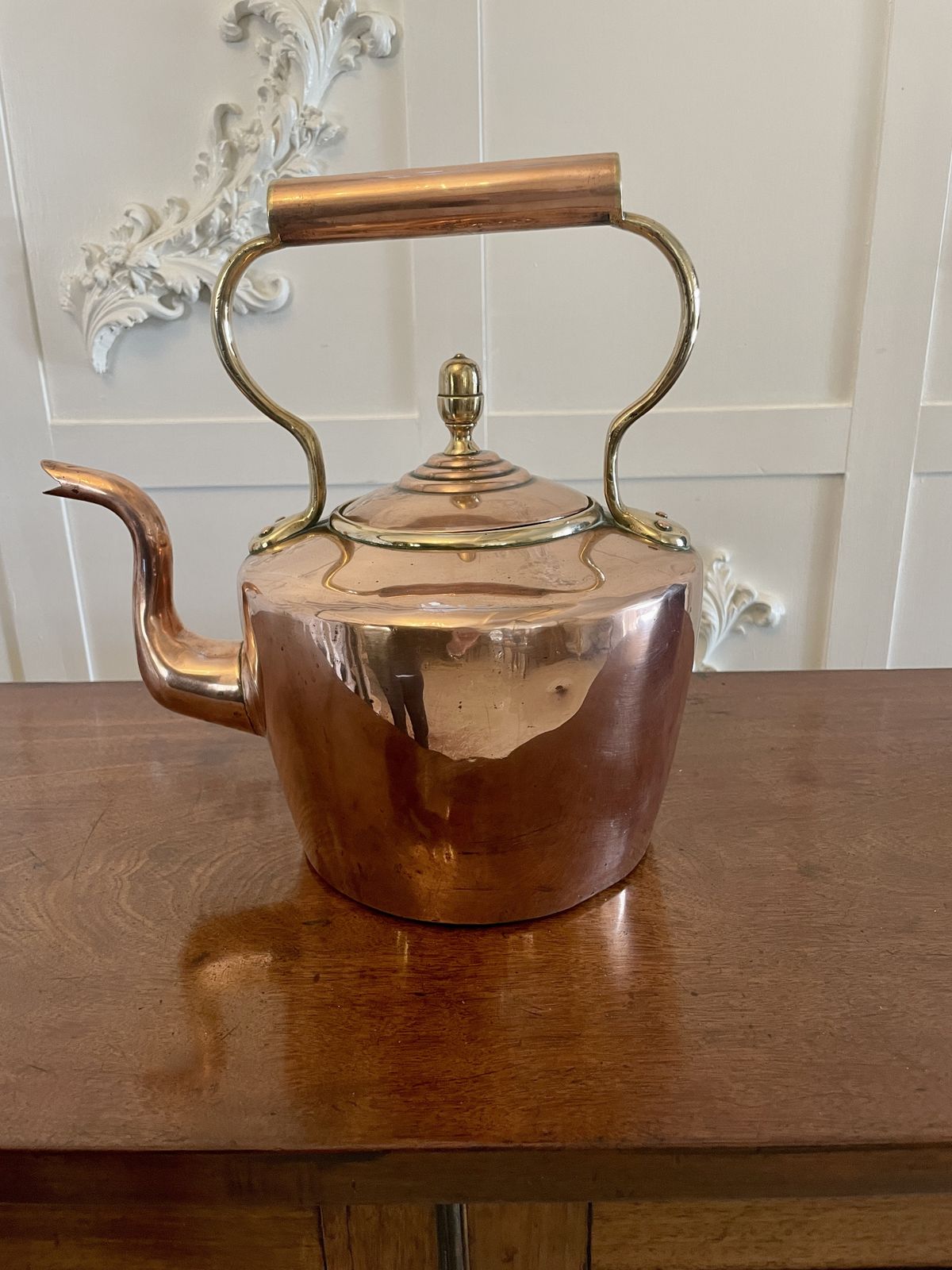 Antique Quality Copper Kettle photo Home Decor