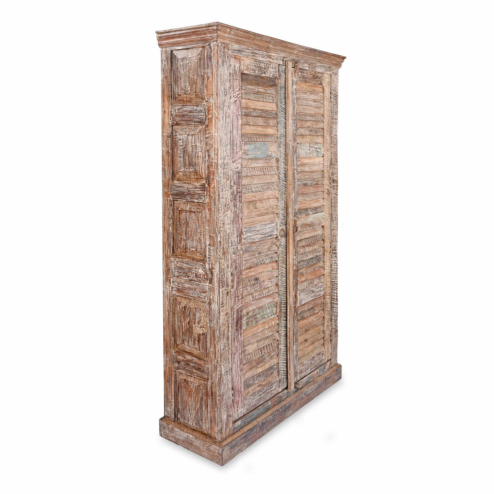 Louvre Door Cabinet Made From Reclaimed Wood photo for sale