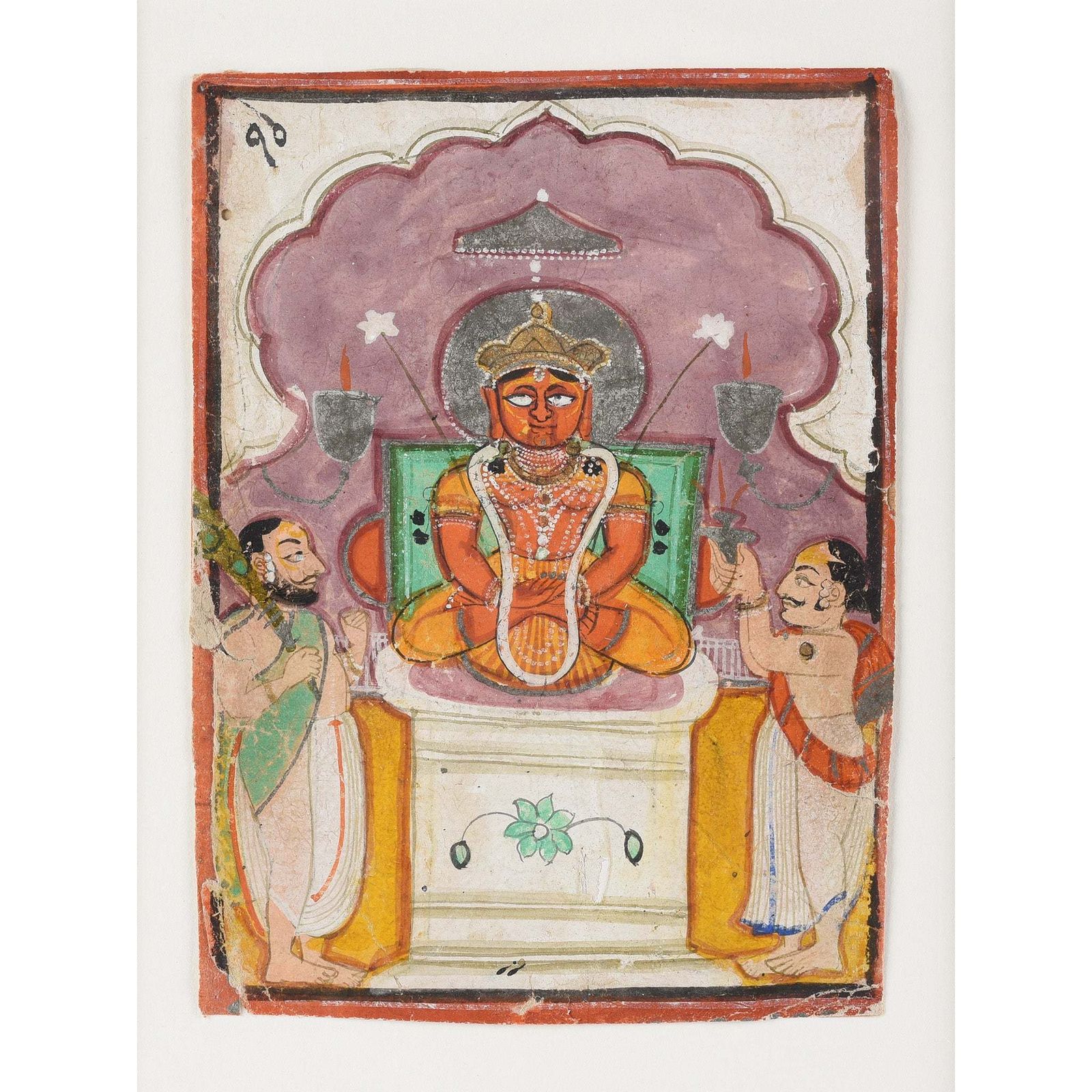 Jain Painting On Paper From Rajasthan   Ca 1800 photo furniture