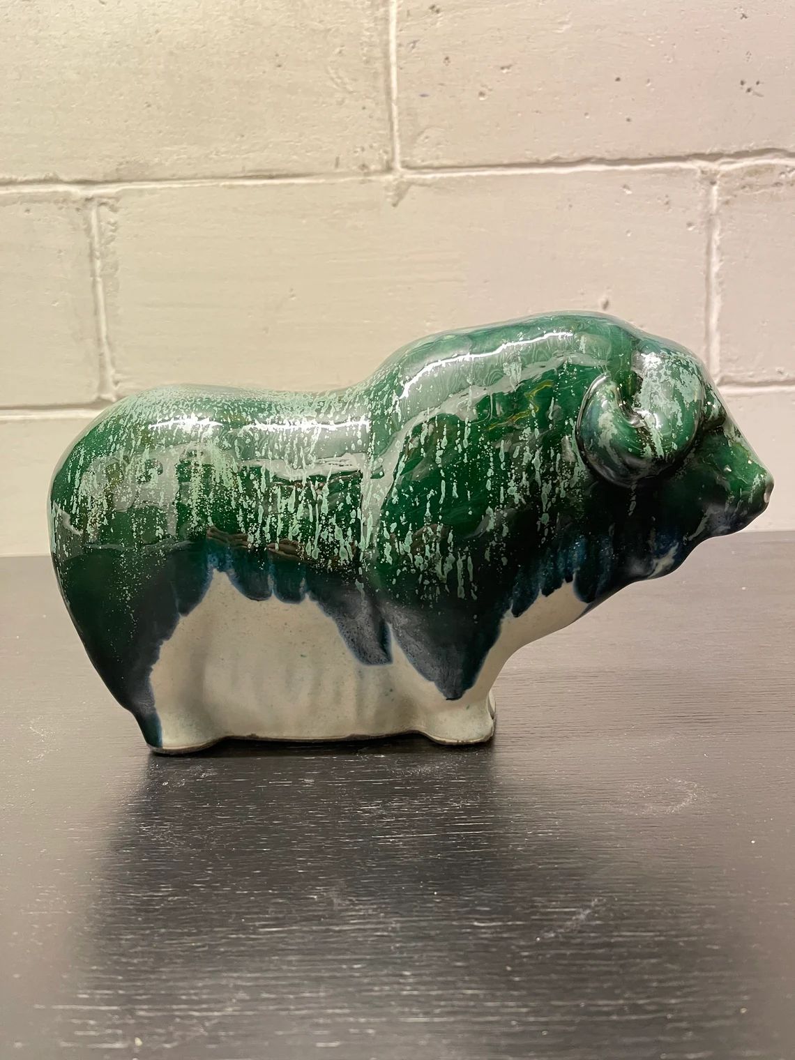 Otto Keramik Ceramic Buffalo West German Pottery Fat Lava photo 135.0
